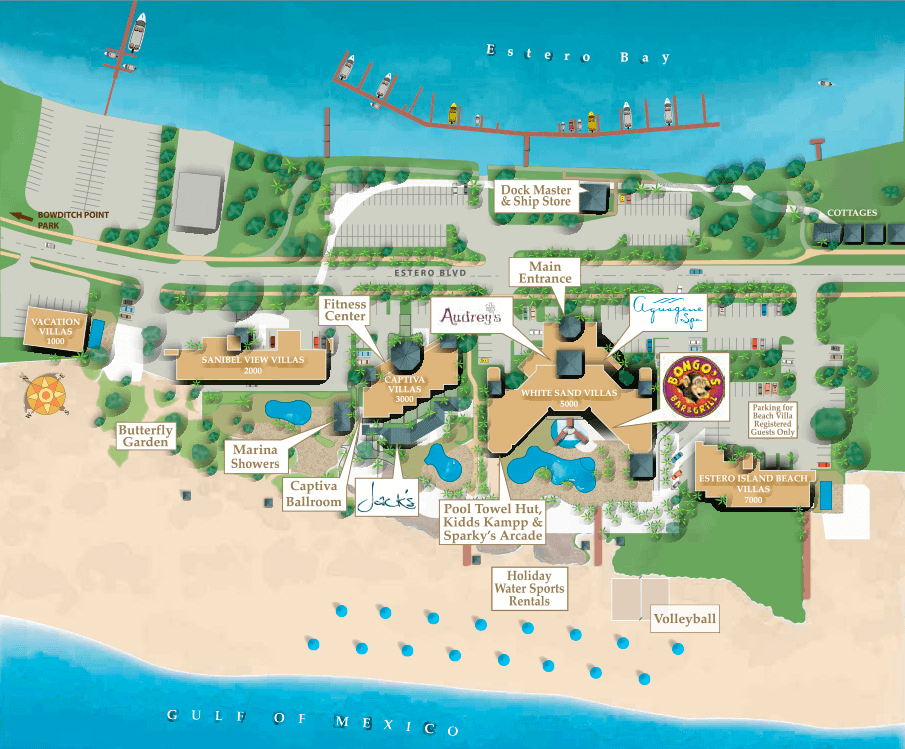 Map Of Fort Myers Beach Area Fort Myers Florida Resorts | Maps And Directions | Pink Shell
