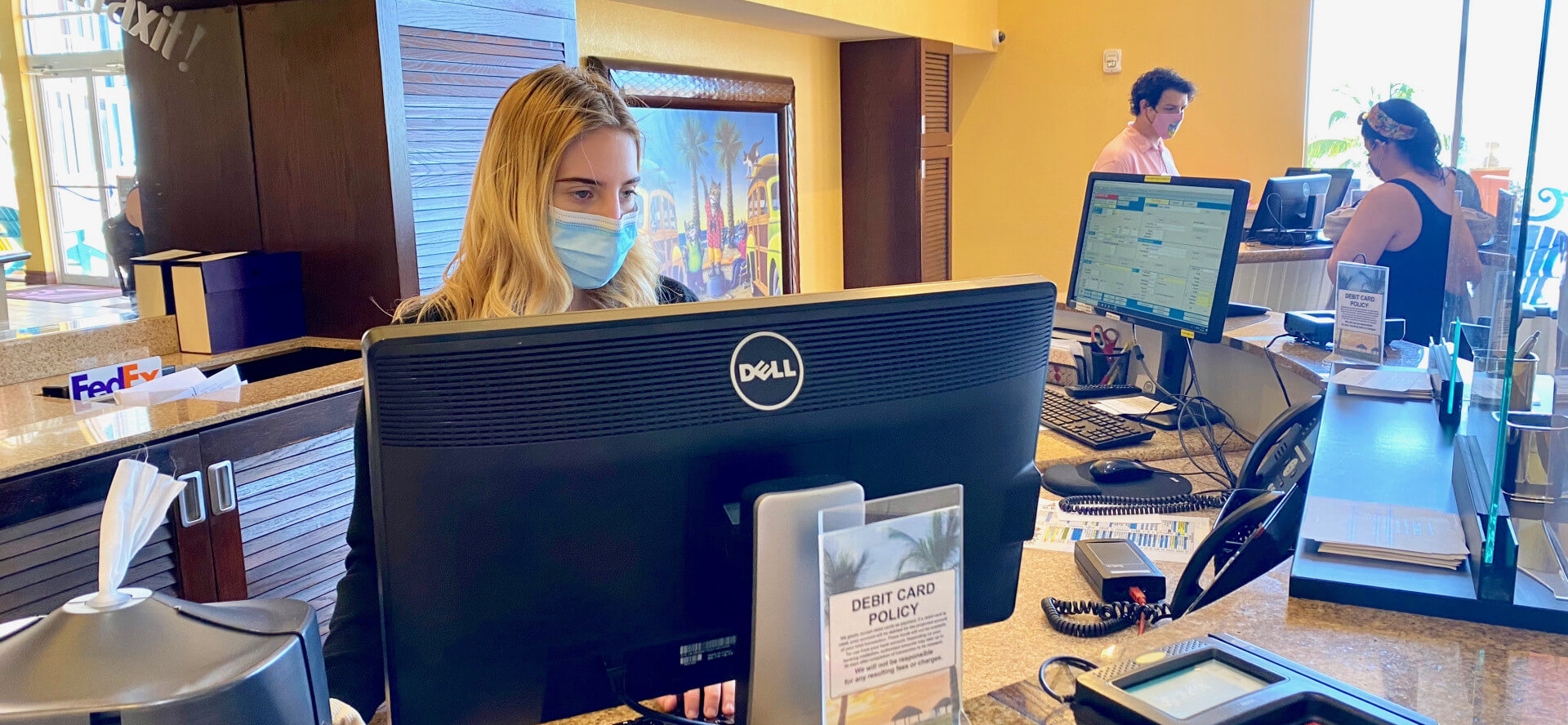 Employees working at Pink Shell Resort in Fort Myers Beach