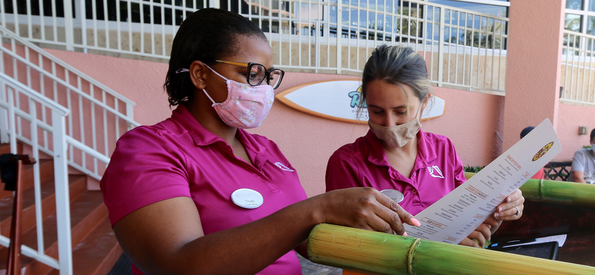 Employees working at Pink Shell Resort in Fort Myers Beach