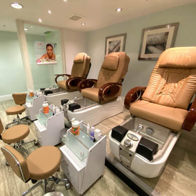 Nail salon at Aquagene Spa